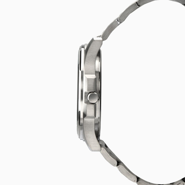 SEKONDA Classic Men's Watch | Silver Case & Stainless Steel Bracelet with Black Dial - 1097