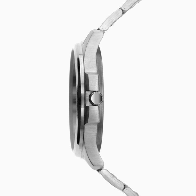 SEKONDA Men's Watch | Silver Case & Stainless Steel Bracelet with Blue Dial - 1224