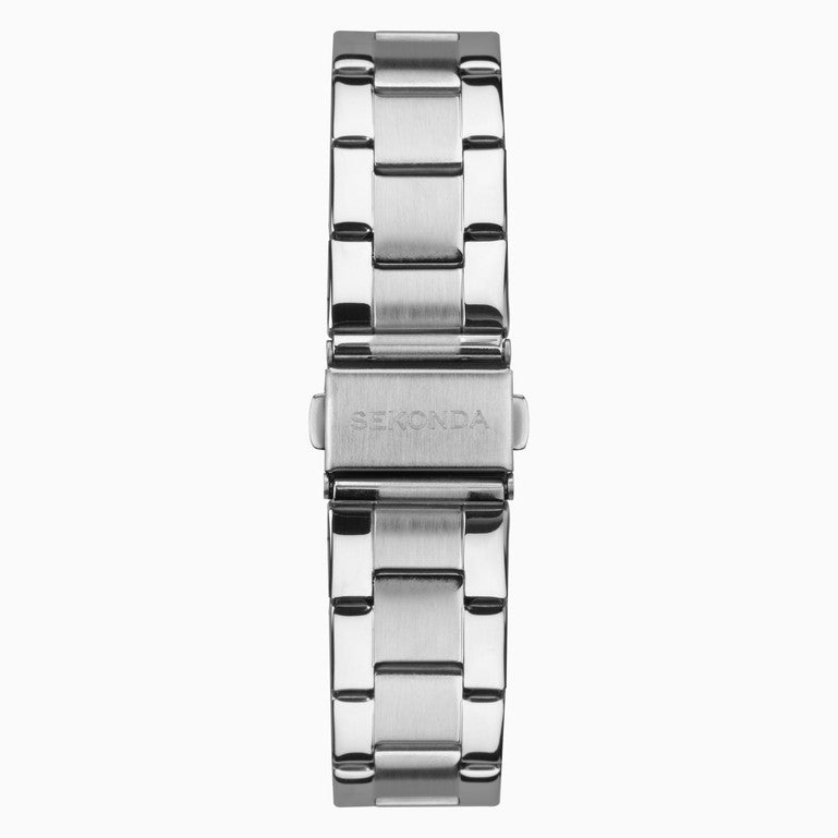 SEKONDA Taylor Men's Watch | Silver Case & Stainless Steel Bracelet with Green Dial - 1946