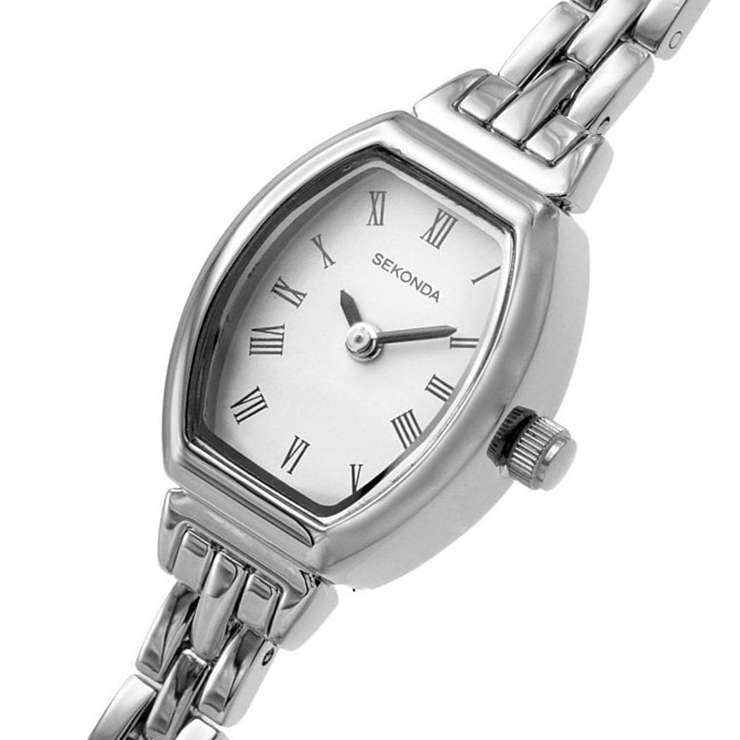 SEKONDA Classic Quartz White Dial Stainless Steel Bracelet Ladies Watch - 2966