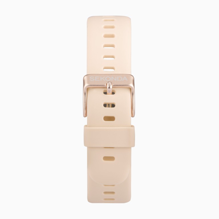SEKONDA Connect Smart Watch | Rose Gold Alloy Case & Pink Silicone Strap - 40623