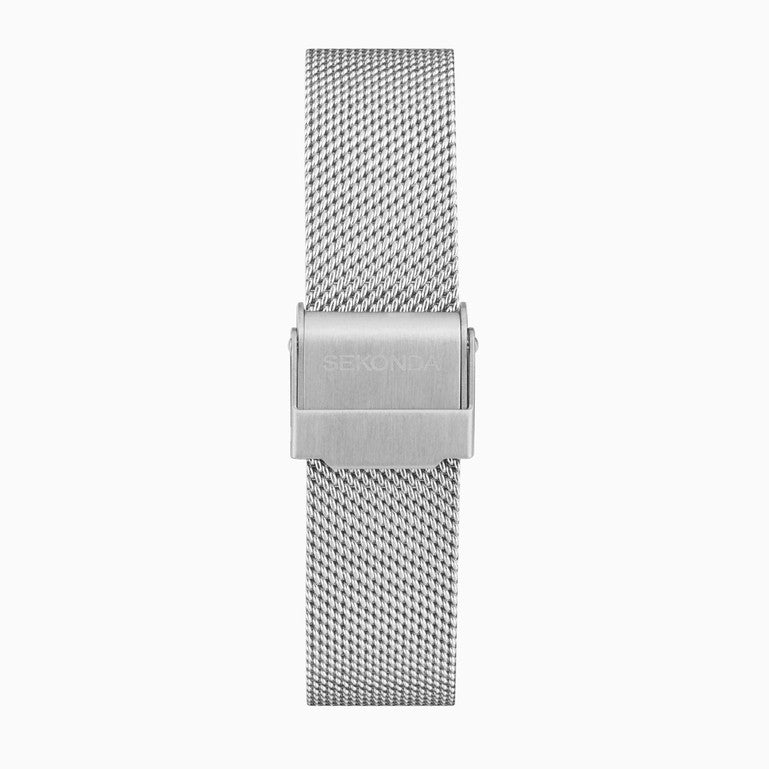 SEKONDA Connect Smart Watch | Silver Alloy Case & Stainless Steel Mesh Bracelet - 40624