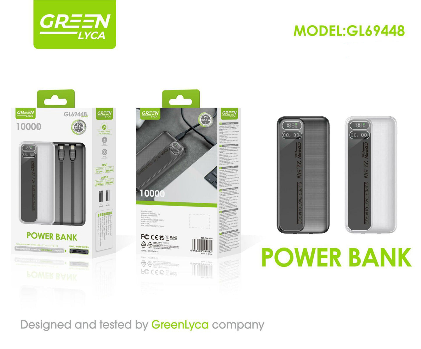 GL69448 Power Bank 10000mAh