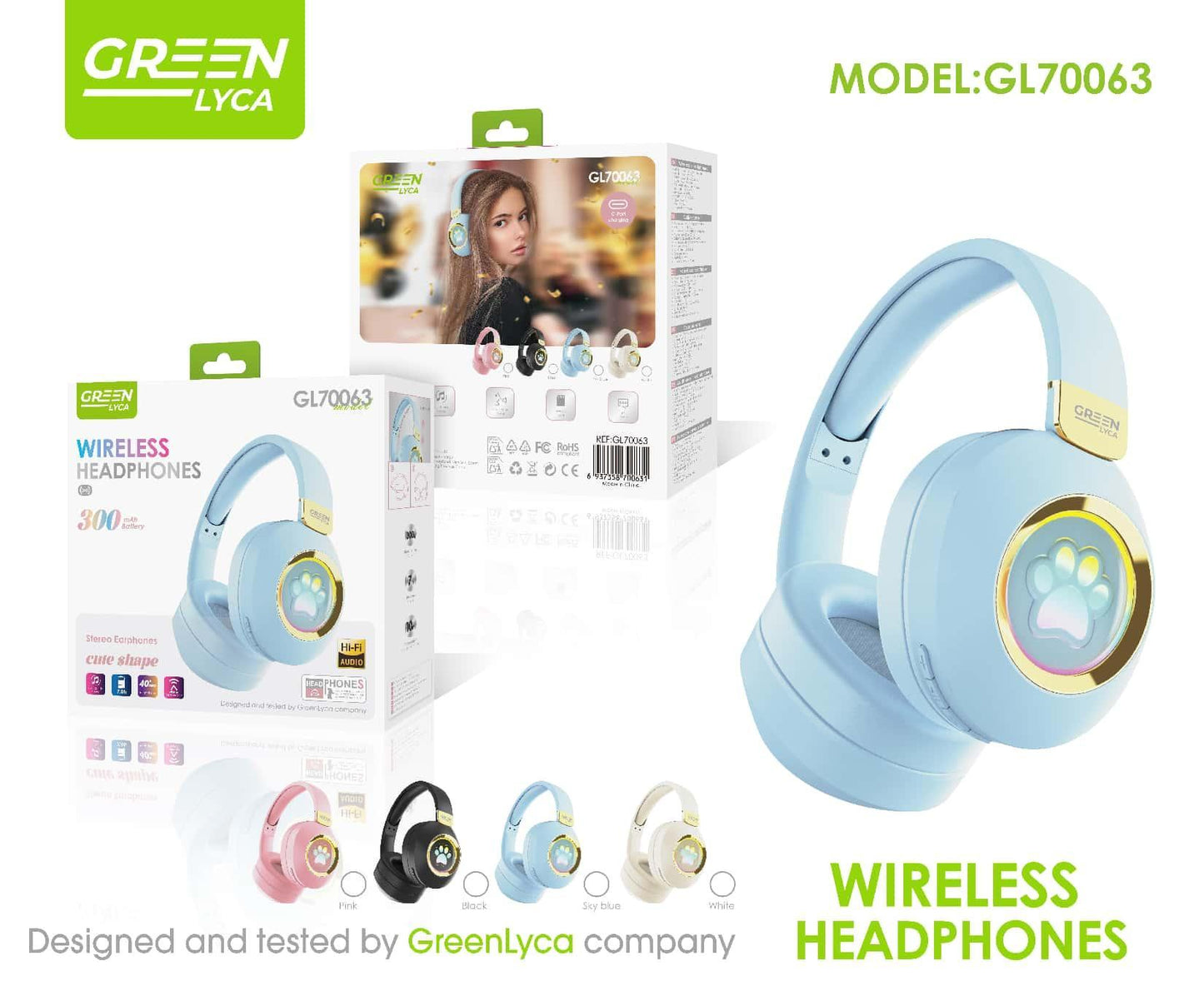 GL70063 WIRLESS HEADPHONES