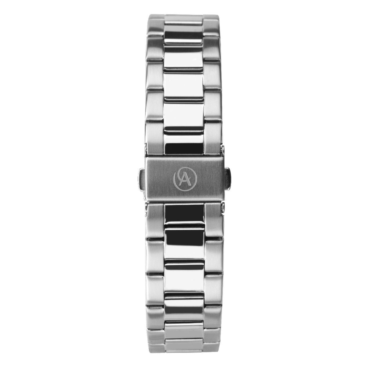 Accurist Mens Watch with Red Dial and Silver Bracelet 7405