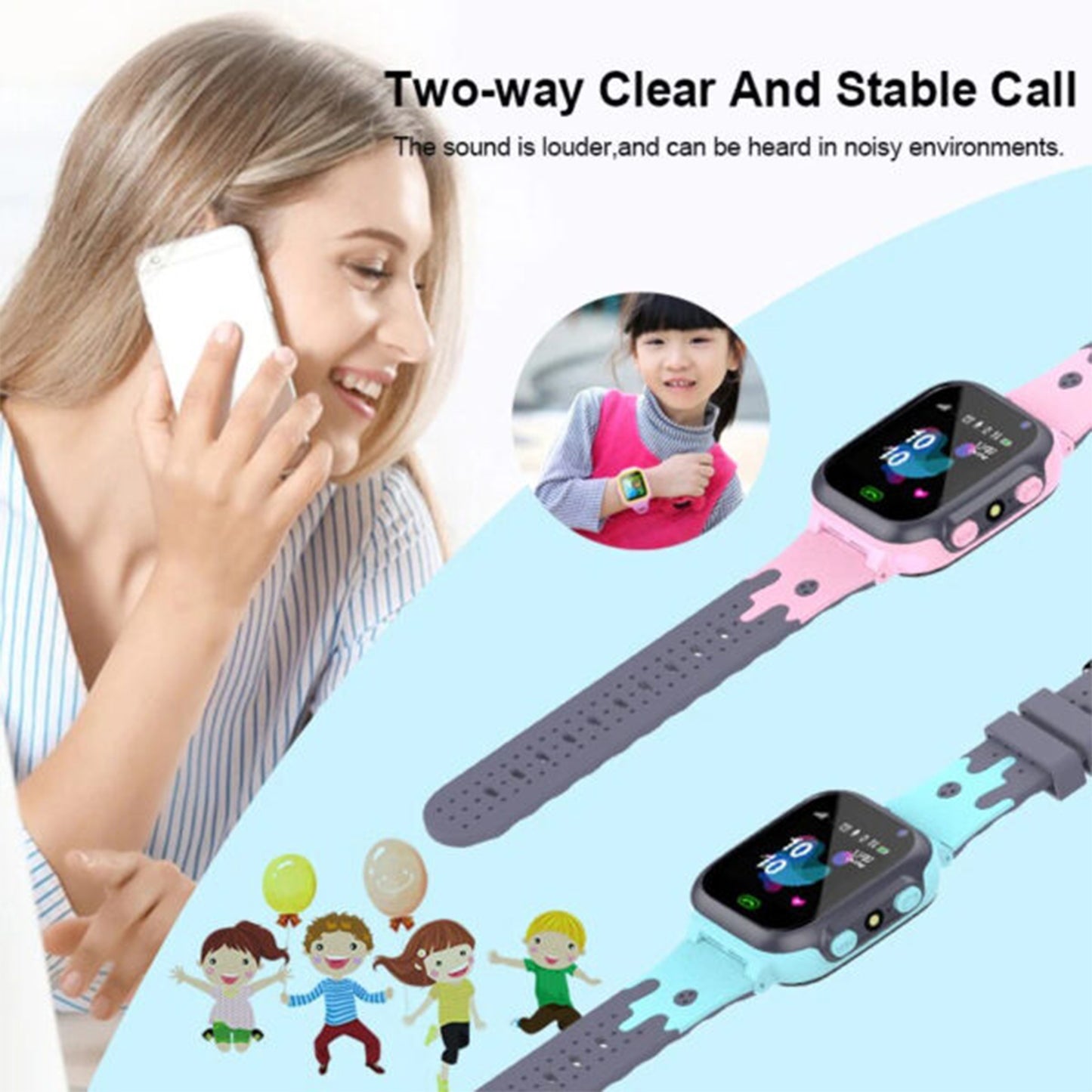 AS50248 WOLULU Kids Smart SOS Tracker Watch