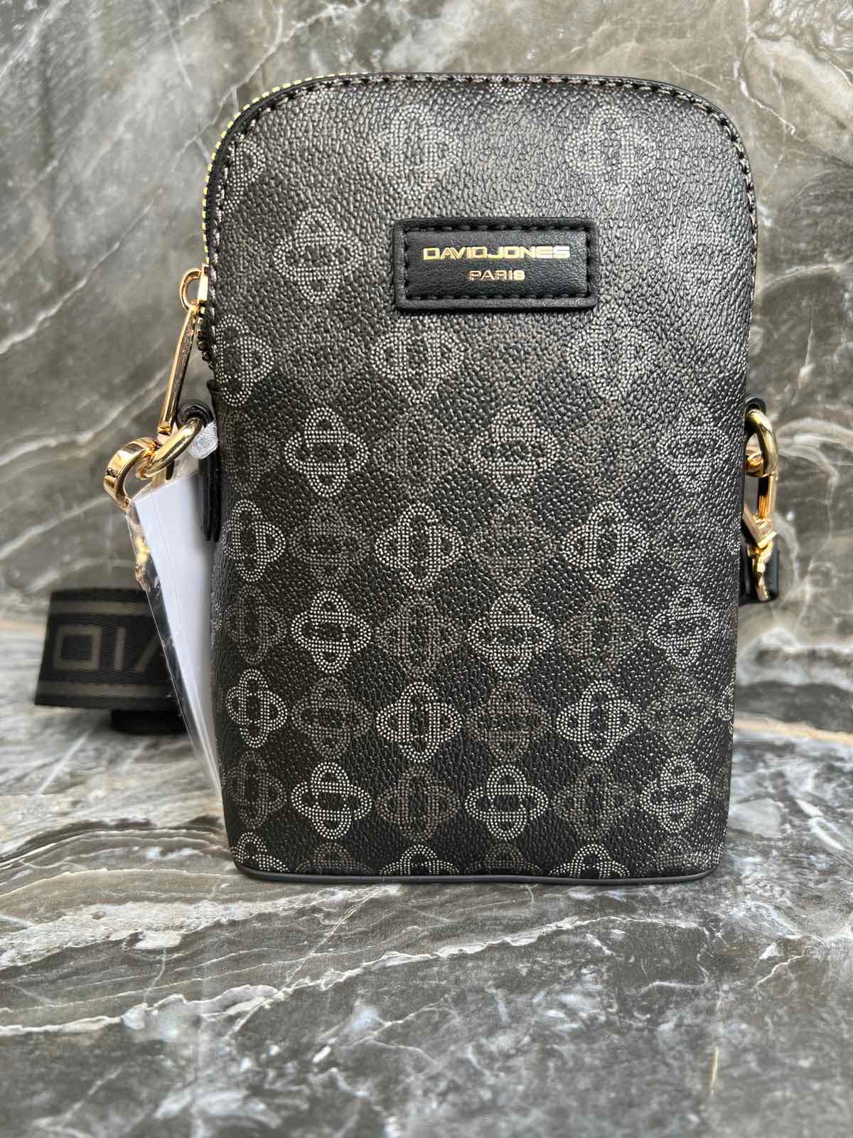 Women's Crossbody Bags - DAVID JONES CM7151 Black