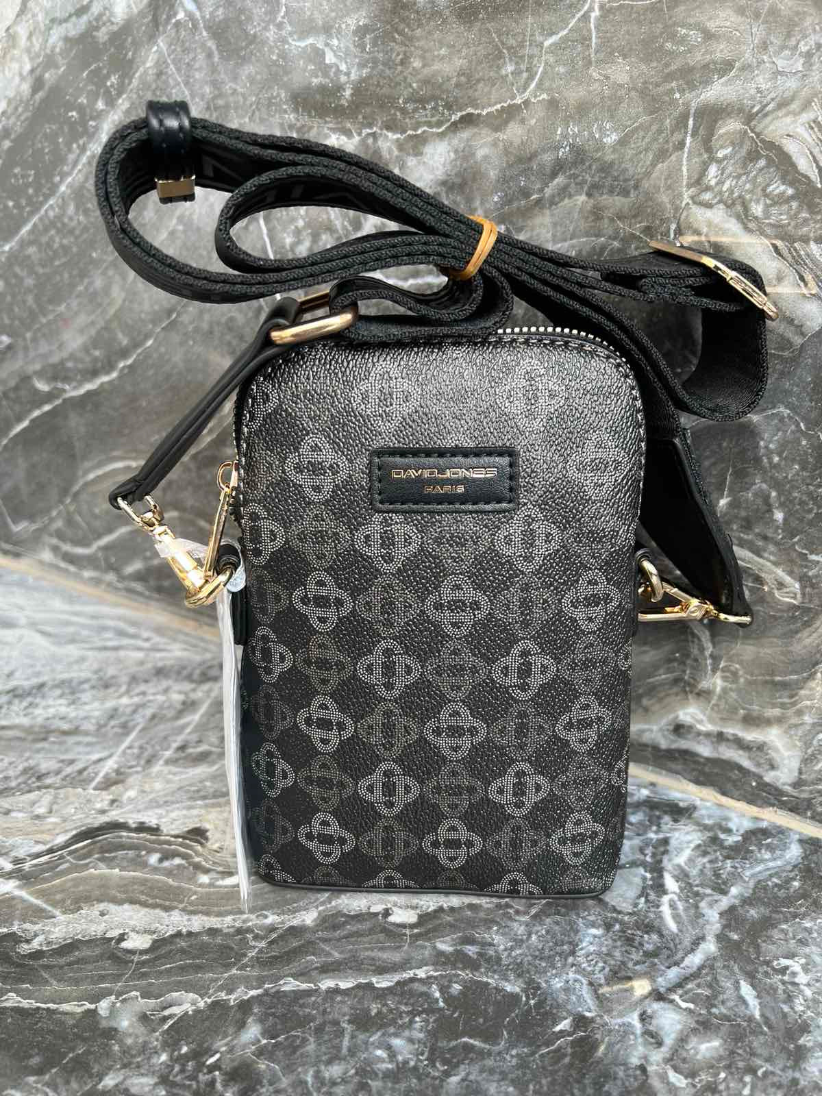 Women's Crossbody Bags - DAVID JONES CM7151 Black