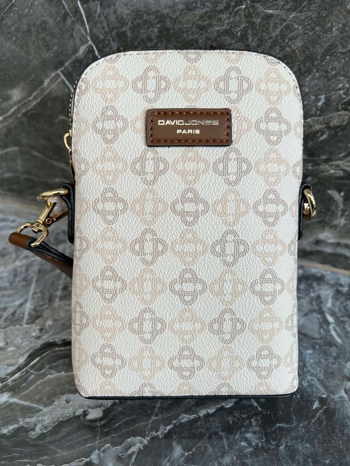 Women's Crossbody Bags - DAVID JONES CM7151 Creamy White