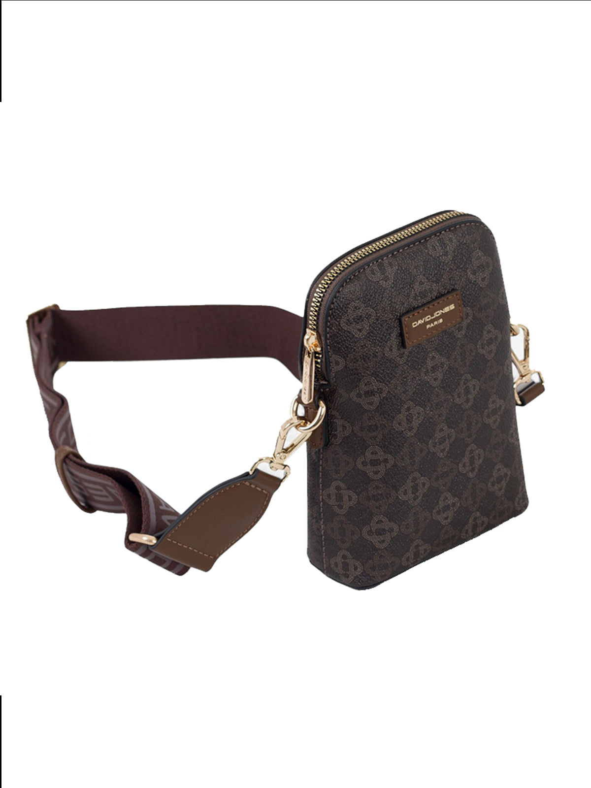 Women's Crossbody Bags - DAVID JONES CM7151 Dark Brown
