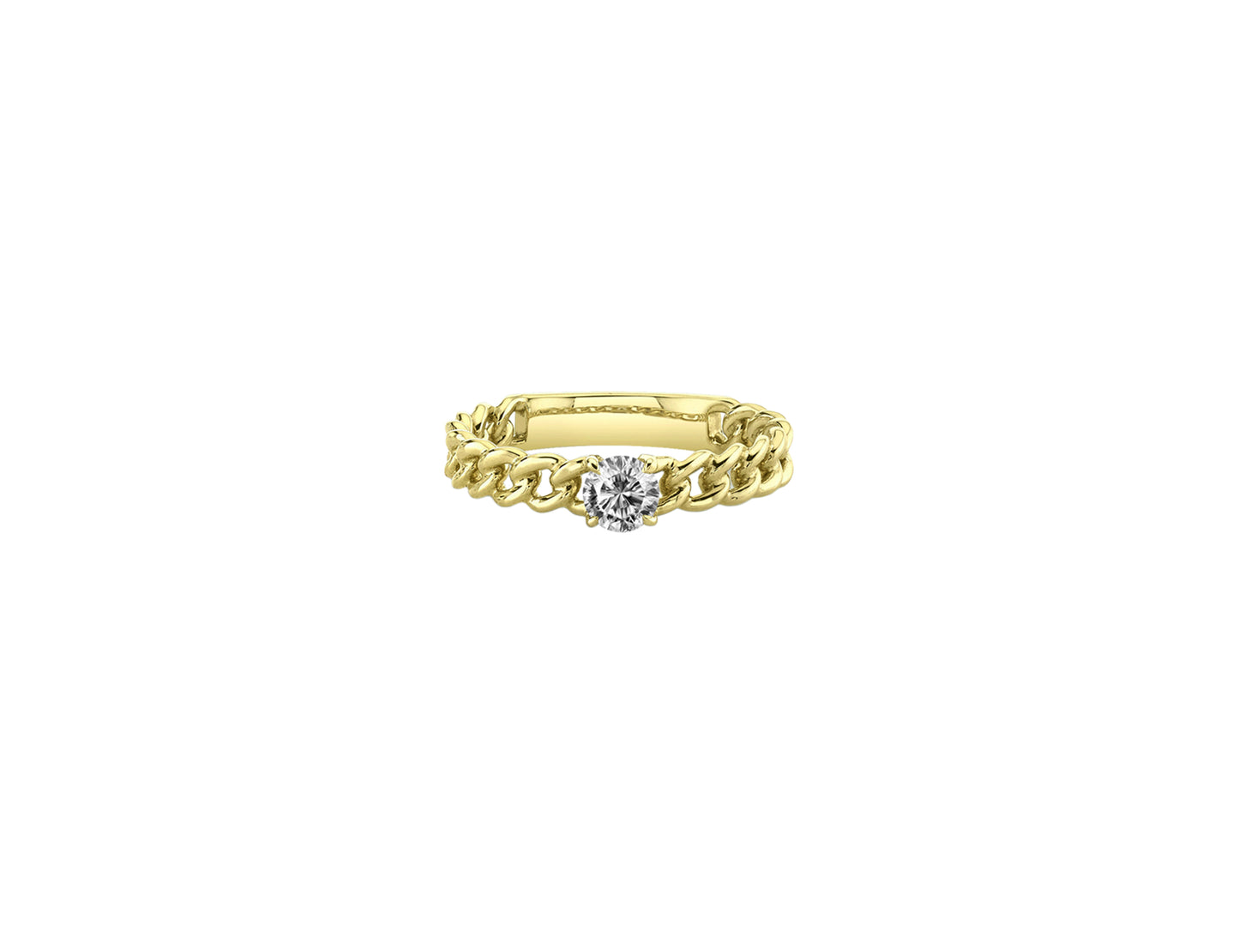 FUOCO CAPRI Groumette Solitaire Ring - FC0419Y