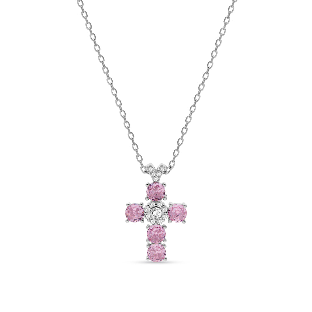 FUOCO CAPRI Eternity Cross Necklace - FC0440