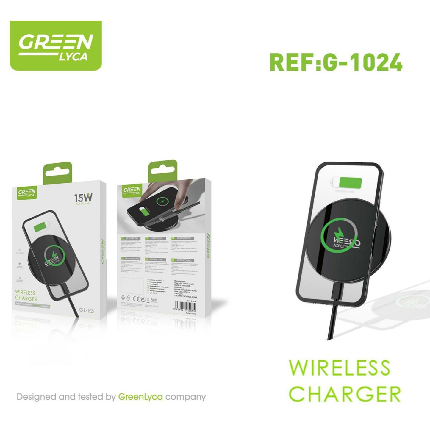G-1024-WIRELESS CHARGER 15W
