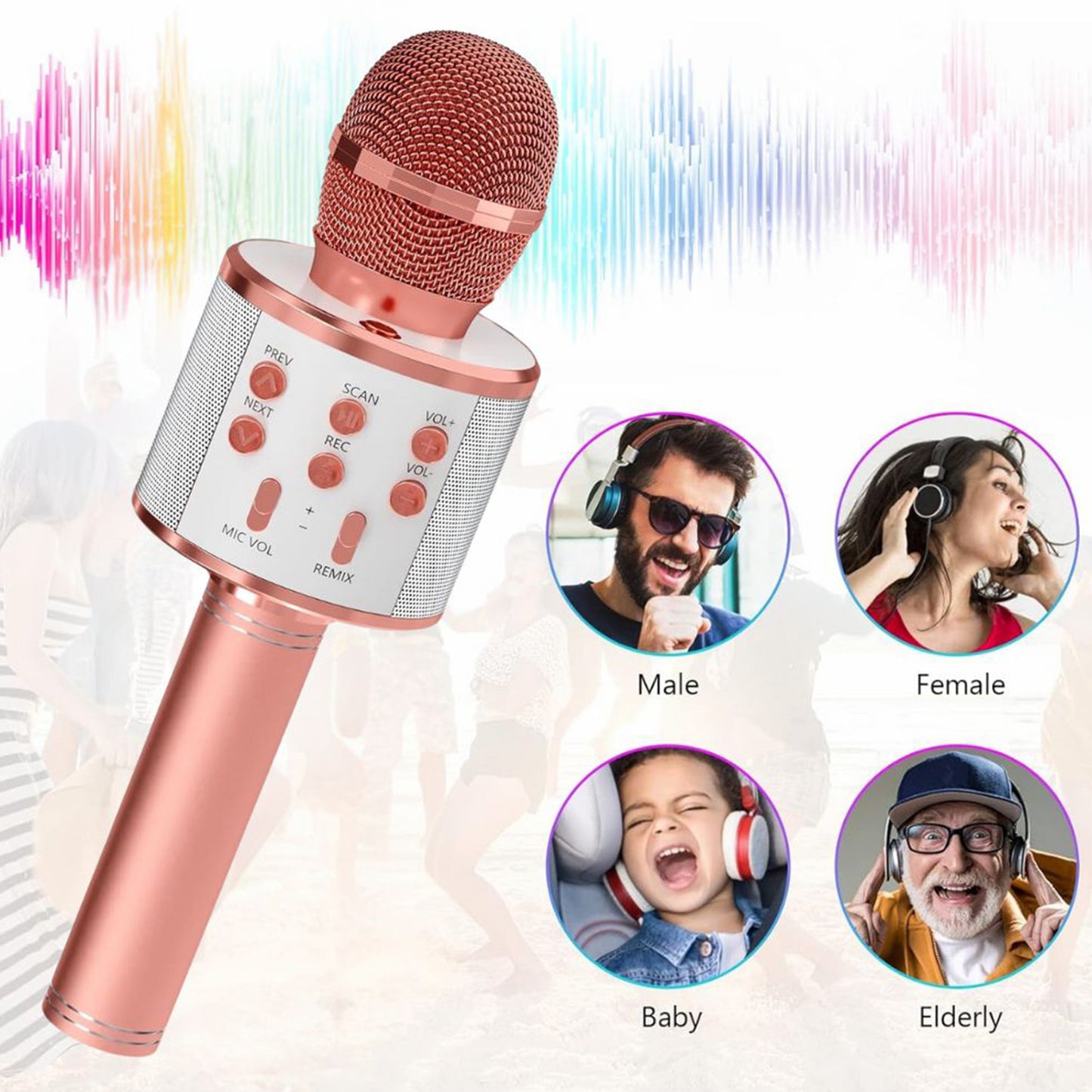 G-1331 Wireless Microphone Hifi Speaker 5W