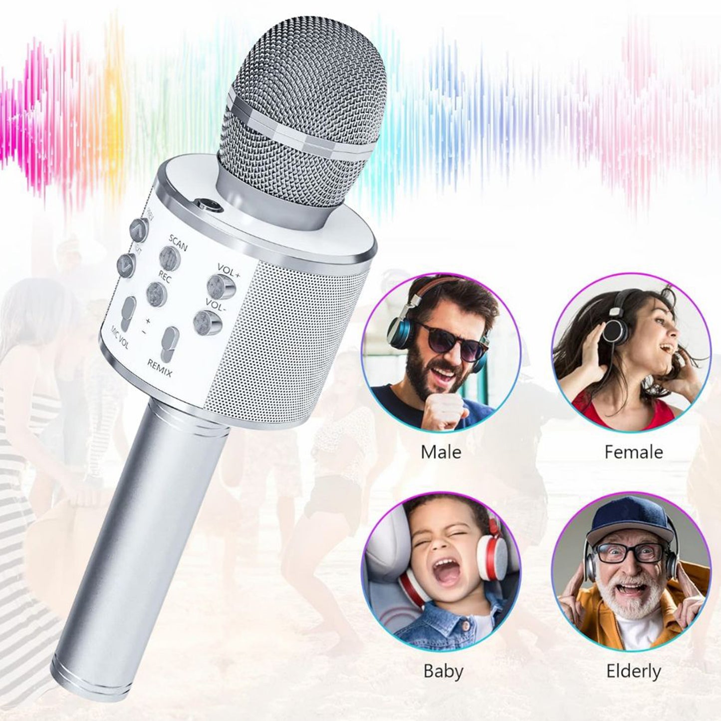 G-1331 Wireless Microphone Hifi Speaker 5W