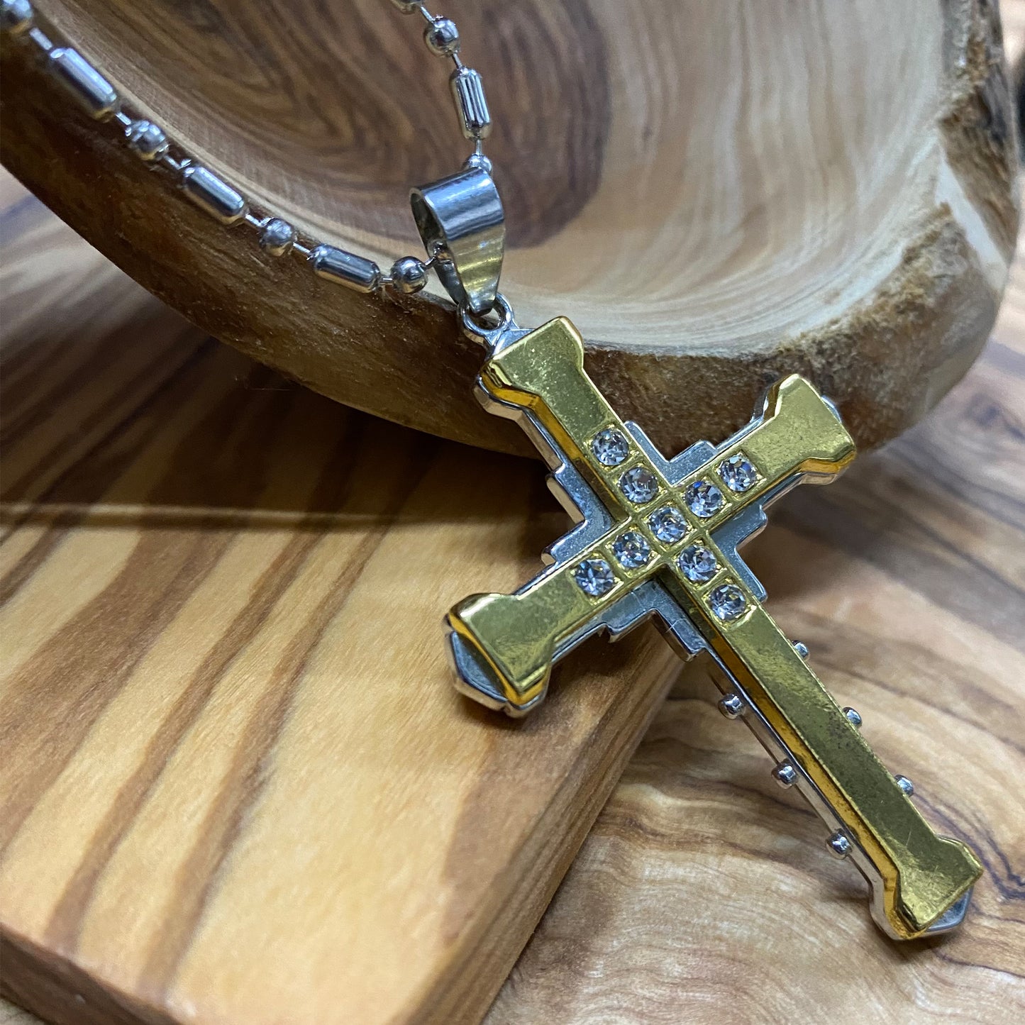 Women's Stainless Steel Cross Necklace - CR006