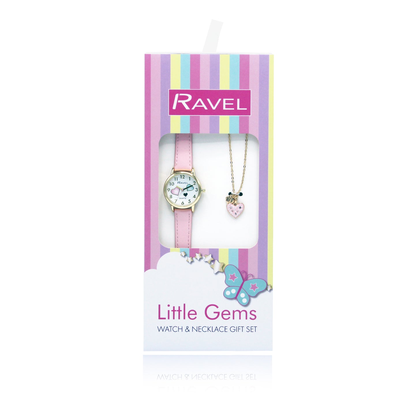 Little Gems Watch & Necklace Gift Set - Hearts R2232.5