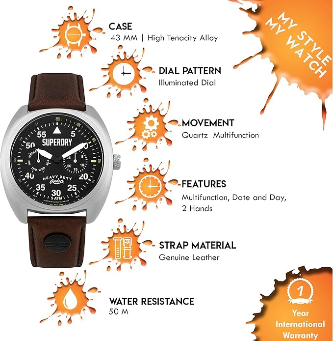 Superdry Men's Analog Watch SYG229BR