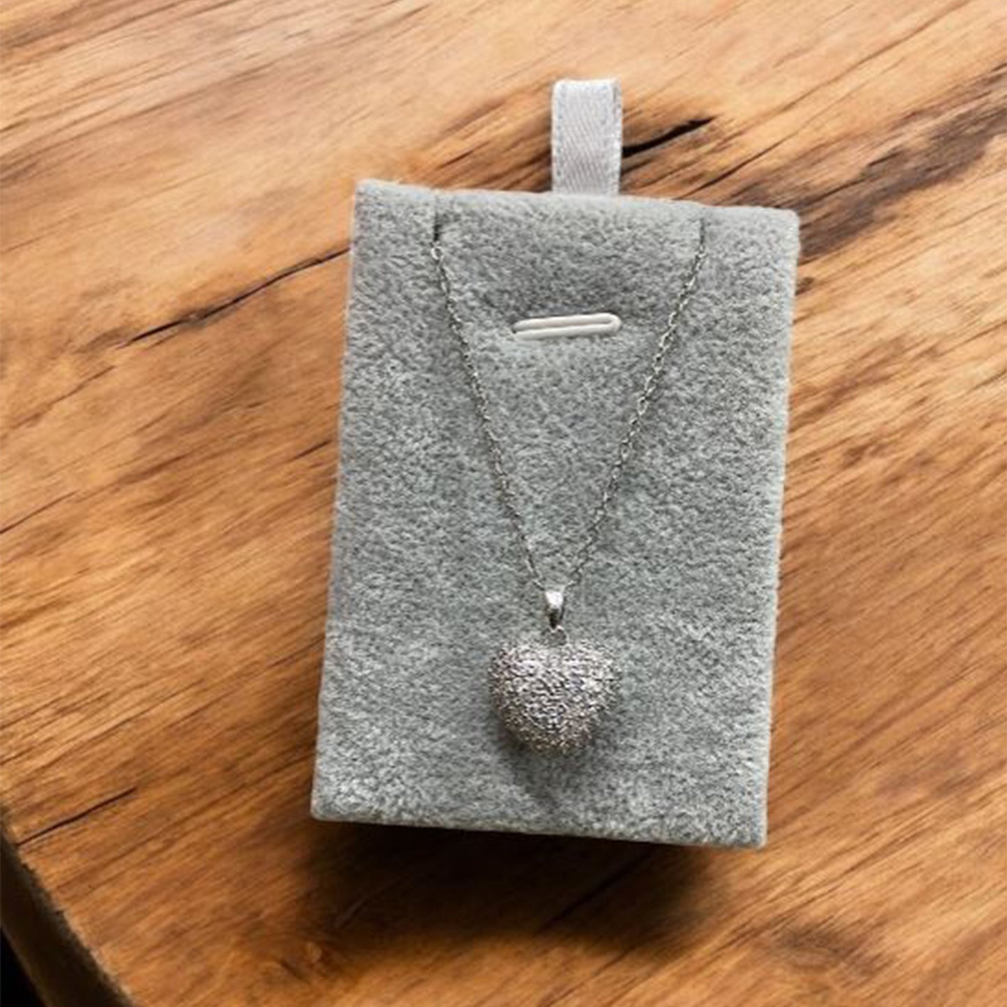 NECKLACE HEART SILVER