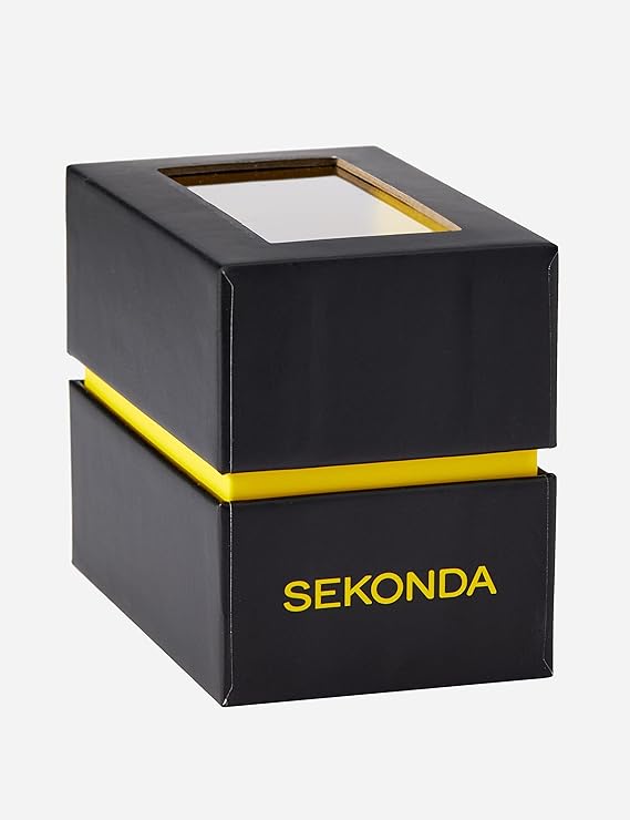 SEKONDA Taylor Ladies Watch | Silver Alloy Case & Stainless Steel Bracelet with Yellow Dial - 40547