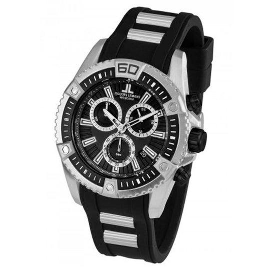 JACQUES LEMANS - Liverpool Professional Chronograph Quartz Silicone 1-1805B