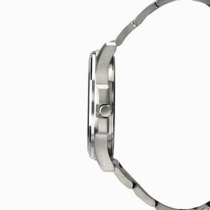 SEKONDA Classic Men's Watch | Silver Case & Stainless Steel Bracelet with Black Dial - 1097