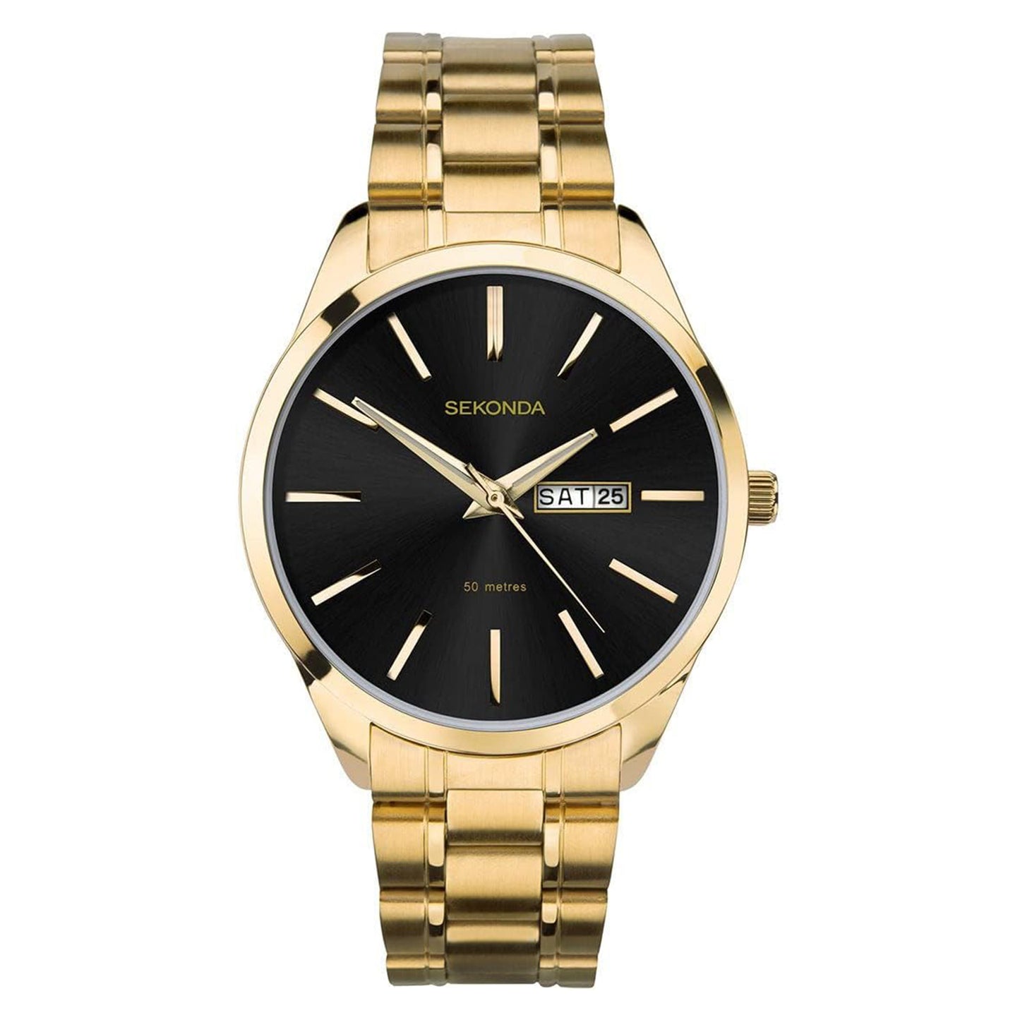 Sekonda Men’s Classic Gold Plated Bracelet Watch - Product Code -1644