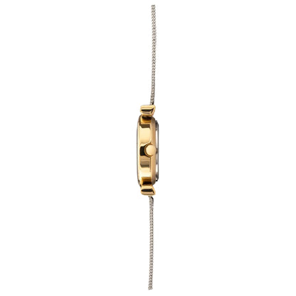 Sekonda Ava Ladies Watch | Gold Alloy Case & Silver Stainless Steel Mesh Bracelet with White Dial | 4887