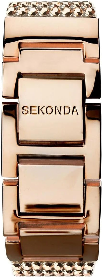 Sekonda Seksy Ladies Rose Gold & Nude Bracelet Watch - 2722 Gift set