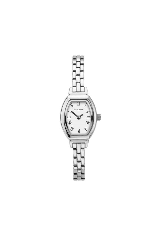 SEKONDA Classic Quartz White Dial Stainless Steel Bracelet Ladies Watch - 2966