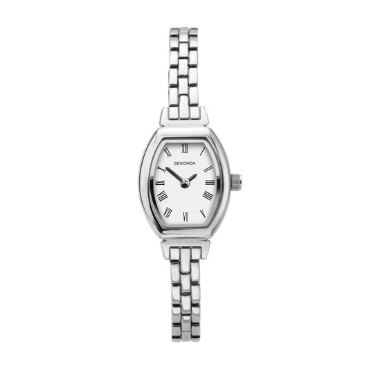 SEKONDA Classic Quartz White Dial Stainless Steel Bracelet Ladies Watch - 2966