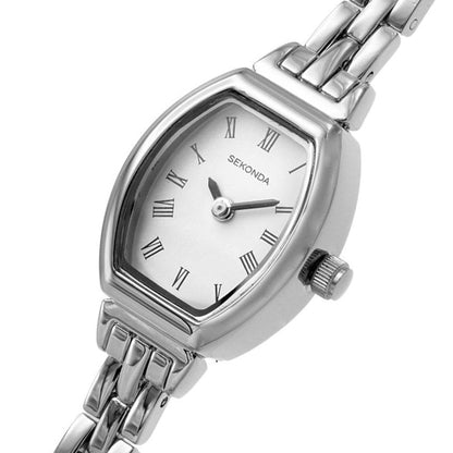SEKONDA Classic Quartz White Dial Stainless Steel Bracelet Ladies Watch - 2966