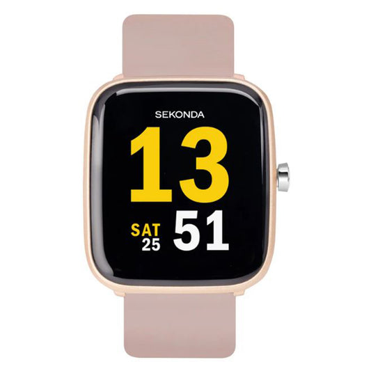 SEKONDA Motion Smart Watch | Rose Gold Case & Silicone Strap - 30054