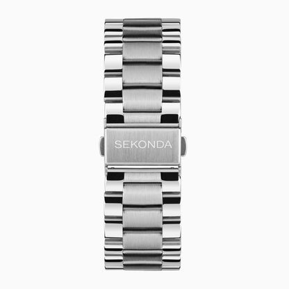 SEKONDA Active Plus Smart Watch | Silver Alloy Case & Stainless Steel Bracelet - 30177