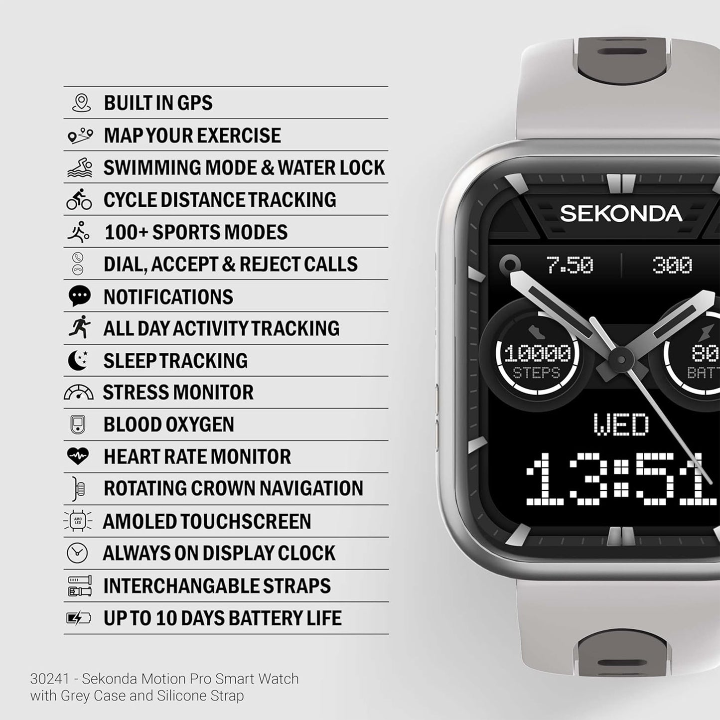 Sekonda Active Pro Smart Watch 30241