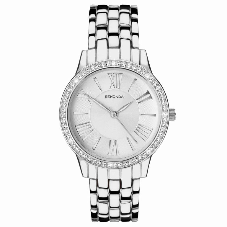 SEKONDA Charlotte Ladies Watch | Silver Case & Alloy Bracelet with Silver Dial | 40348