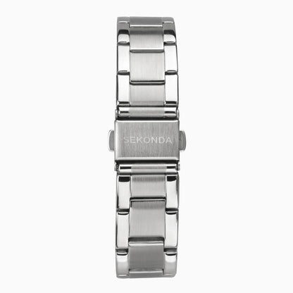 SEKONDA Taylor Ladies Watch | Silver Case & Stainless Steel Bracelet with Turquoise Dial - 40365