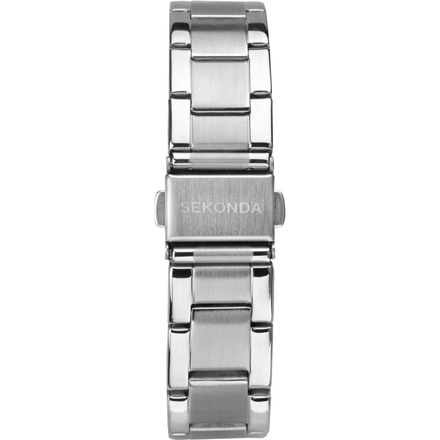 SEKONDA Taylor Ladies Watch | Silver Case & Stainless Steel Bracelet with Purple Dial - 40366