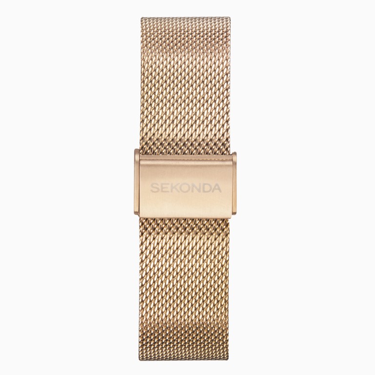 SEKONDA FLEX SMART WATCH | ROSE GOLD CASE & MESH STRAP - 40388