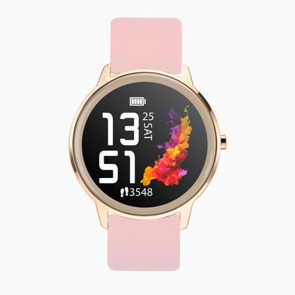 SEKONDA Flex Smart Watch | Rose Gold Case & Pink Silicone Strap | 40440