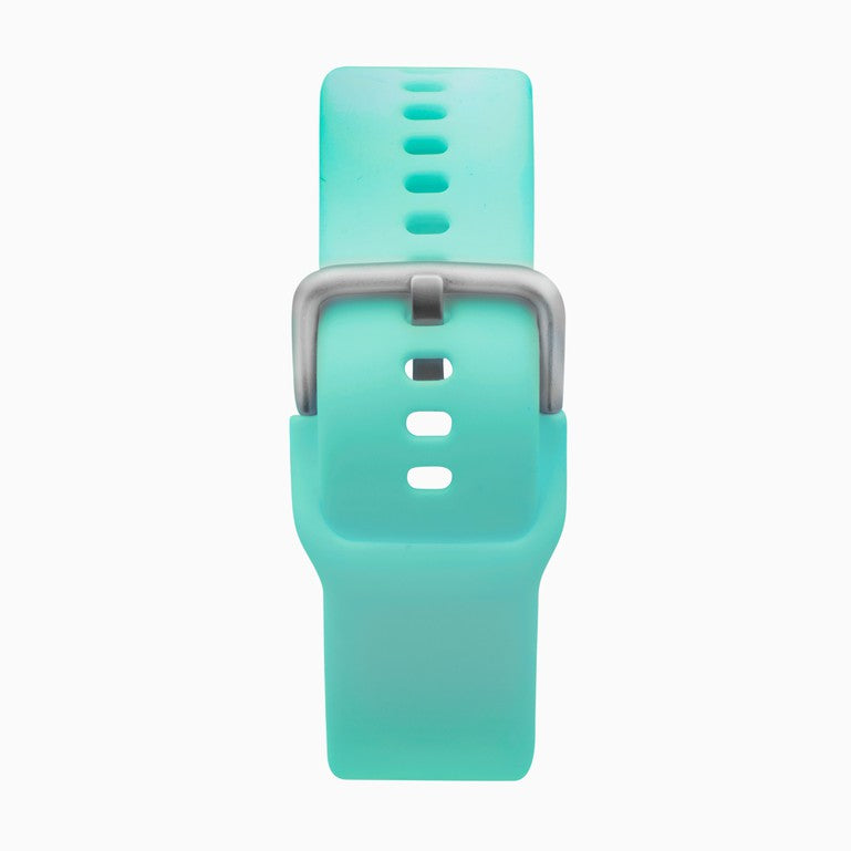 SEKONDA Flex Smart Watch | Silver Case & Turquoise Silicone Strap | 40450