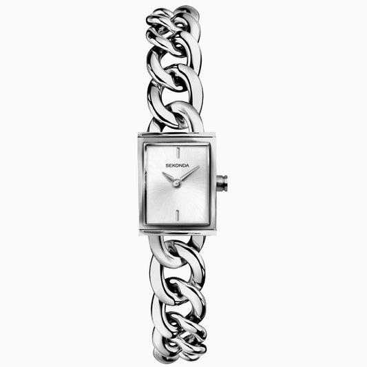 SEKONDA Claudia Ladies Watch | Silver Case & Brass Bracelet with Silver Dial | 40503