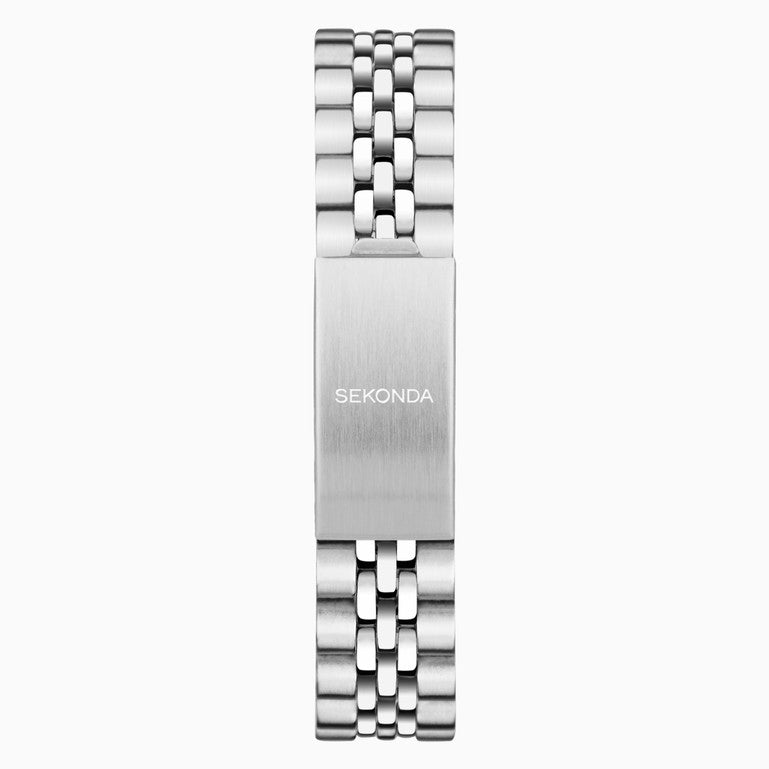 SEKONDA Balearic Ladies Watch | Silver Alloy Case & Stainless Steel Bracelet with Green Dial - 40565