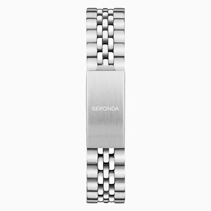 SEKONDA Balearic Ladies Watch | Silver Alloy Case & Stainless Steel Bracelet with Green Dial - 40565