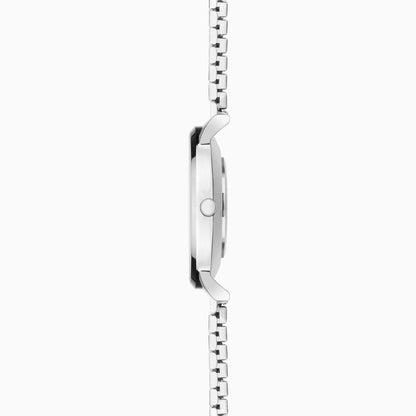 SEKONDA Maxima Ladies Watch | Silver Alloy Case & Stainless Steel Expander Bracelet with Woodland Dial - 40581