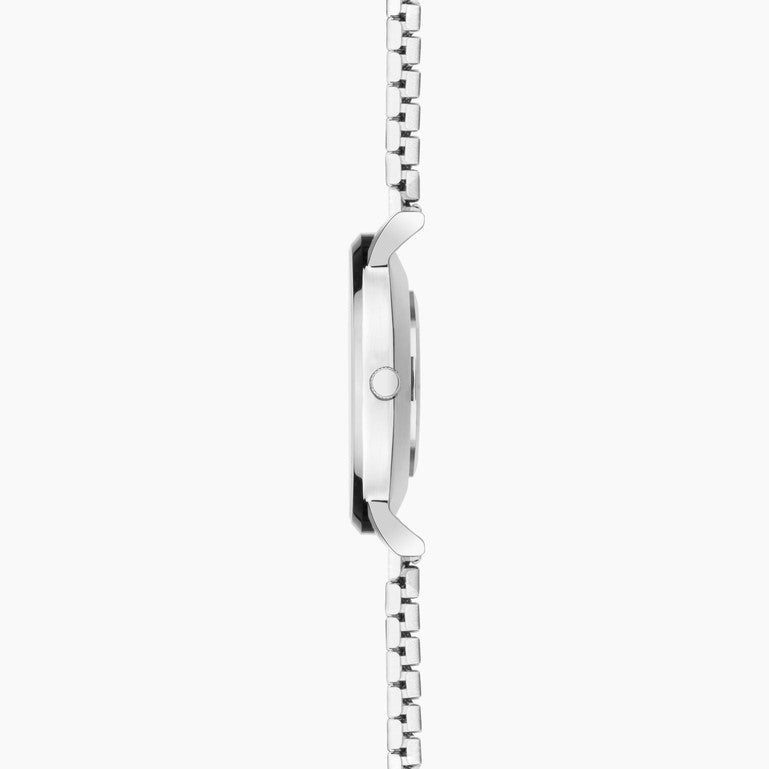 SEKONDA Maxima Ladies Watch | Silver Alloy Case & Stainless Steel Expander Bracelet with Floral Dial - 40582