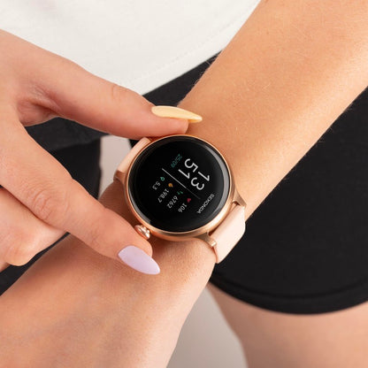 SEKONDA Connect Smart Watch | Rose Gold Alloy Case & Pink Silicone Strap - 40623