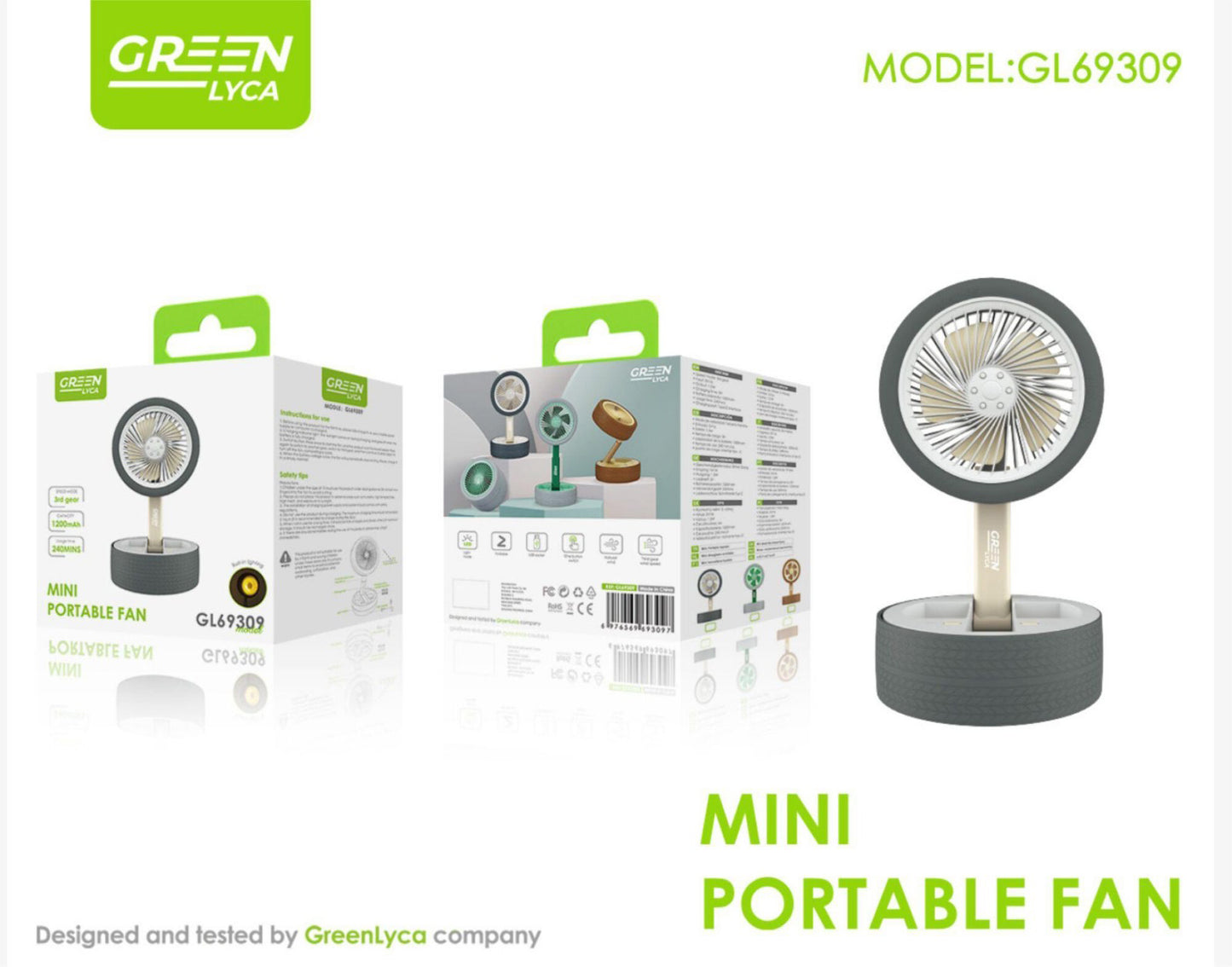 GL69309 MINI PORTABLE FAN