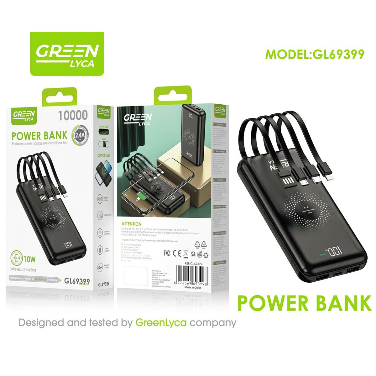 GL69399 Power Bank 10000mAh