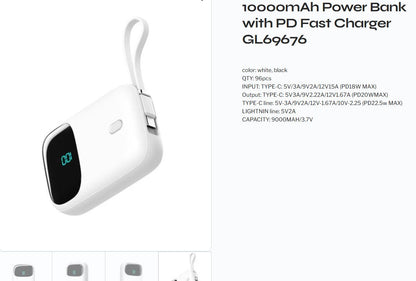 GL69676 Power Bank 10000mAh